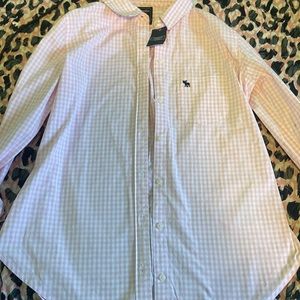 Abercrombie & Fitch pink button down